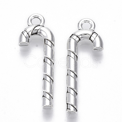 Tibetan Style Alloy Pendants X-TIBE-N010-40AS-RS-1