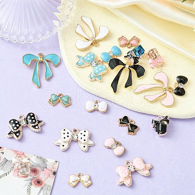 20Pcs 20 Styles Alloy Enamel Pendants ENAM-YW0003-92-1