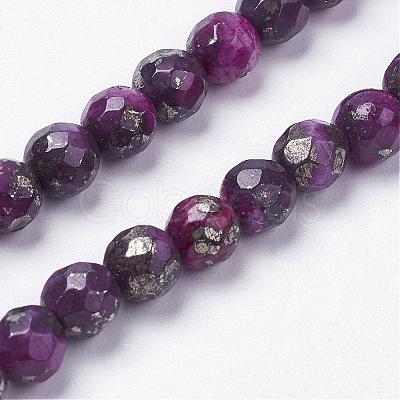 Natural Silver Leaf Jasper Beads Strands G-K181-M03-1