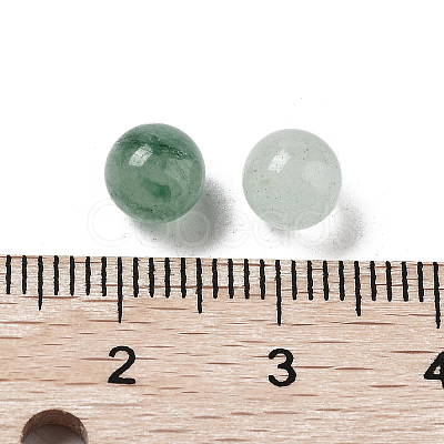 Natural Green Aventurine Sphere Beads G-P520-22-1