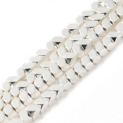 Electroplated Synthetic Non-Magnetic Hematite Beads Strands G-U003-08-1