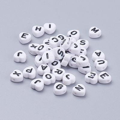 Acrylic Horizontal Hole Letter Beads MACR-PB37C9679-2-1