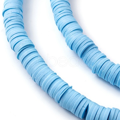 Handmade Polymer Clay Beads Strands CLAY-R089-6mm-Q101-1