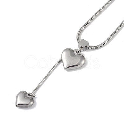 304 Stainless Steel Pendant Necklaces NJEW-P302-01P-1