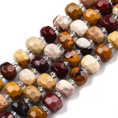 Natural Mookaite Beads Strands G-N327-08R-1