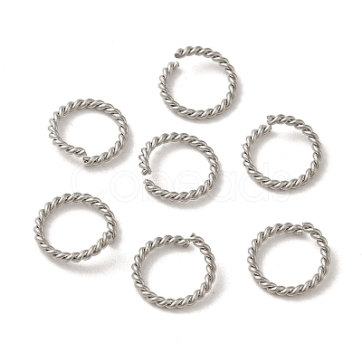 Non-Tarnish 304 Stainless Steel Open Jump Rings STAS-C085-01B-P-1