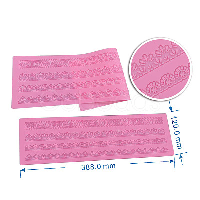 Silicone Embossing Lace Fondant Moulds BAKE-PW0001-724-1