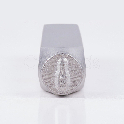 Iron Metal Stamps AJEW-BC0005-56F-1