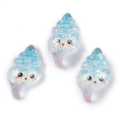 Transparent Epoxy Resin Decoden Cabochons CRES-P035-10E-1