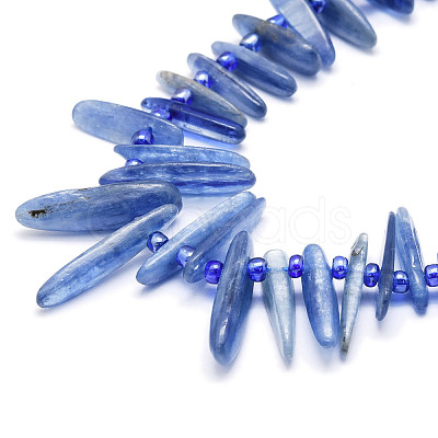 Natural Kyanite Beads Strands G-E569-O02-1