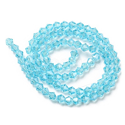 Transparent Electroplate Glass Beads Strands EGLA-A039-T3mm-A20-1