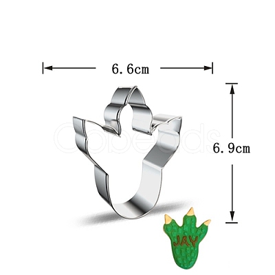 Non-Tarnish DIY 430 Stainless Steel Footprints-shaped Cutter Candlestick Candle Molds CAND-PW0001-515D-1