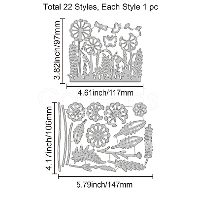 Carbon Steel Cutting Dies Stencils DIY-WH0309-1169-1