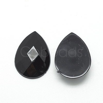 Acrylic Rhinestone Flat Back Cabochons GACR-Q010-10x14-14-1