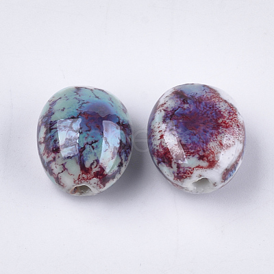 Handmade Porcelain Beads PORC-S498-26E-1