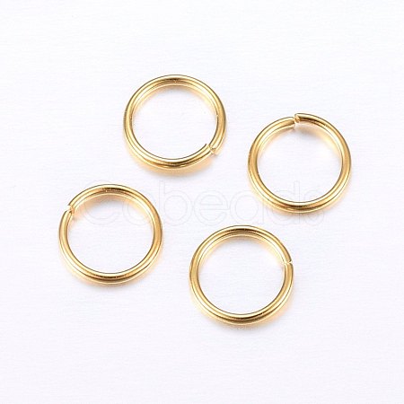 304 Stainless Steel Open Jump Rings STAS-O098-01G-04-1