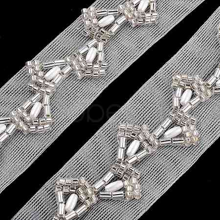 Polyester Leaf Lace Trims OCOR-A007-26-1