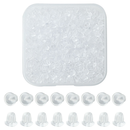 600Pcs Plastic Bell Ear Nuts FIND-FS0001-83-1