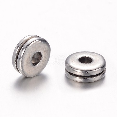 Tibetan Style Alloy Spacer Beads TIBEB-ZN60102-AS-RS-1