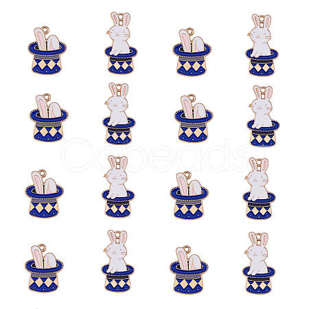 40Pcs 2 Style Zinc Alloy Enamel Pendants ENAM-CJ0001-105-1