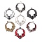 35Pcs 7 Styles Alloy Pendants, with Enamel, Bat Charm, Mixed Color, 28x24x3mm, Hole: 1.8mm, 5pcs/style