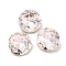 Glass Rhinestone Cabochons, Flat Back & Back Plated, Faceted, Diamond, Rosaline, 8x4mm