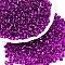 6/0 Baking Paint Transparent Glass Seed Beads, Silver Lined, Teardrop, Purple, 4~5x4~4.5x3~4mm, Hole: 1~1.2mm, about 4500pcs/pound