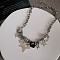 Vintage Chic Hip-hop Star Lock Collarbone Chain - Retro, Luxurious, High-end Necklace.