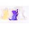 DIY Silicone Candle Molds, For Silhouette Candle Making, White, Cat Shape, 12.5x10.6x2.6cm