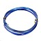 Round Aluminum Wire, Bendable Metal Craft Wire, for DIY Arts and Craft Projects, Blue, 18 Gauge, 1mm, 5m/roll(16.4 Feet/roll)