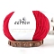 Milk Cotton Knitting Yarn, for Garments Scarves Sweater Shawl Hats, Crimson, 0.5~1mm, about 131.23 Yards(120m)/Skein