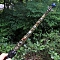 Natural Lapis Lazuli Merkaba Star Wands, Fairy Sticks, with Built-in Battery Led Light, Angel Sword Cross, 360x30mm