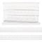 WADORN 5 Yards 1 Row Hook & Eye Tape, Undergarment Sewing Fastener Polyester Tape, White, 28x1.3mm, about 4.572m/set