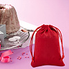 DELORIGIN 12Pcs Velvet Cloth Drawstring Bags TP-DR0001-01C-01-6