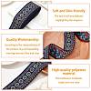 Ethnic Style Embroidery Polyester Ribbons OCOR-WH0033-72-7