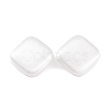 Rhombus Drawbench Brass Stud Earrings for Women EJEW-G391-15S-3