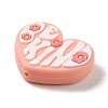 Heart and Flower Silicone Focal Beads SIL-Q025-01A-2