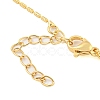 Brass Micro Pave Clear Cubic Zirconia Pendant Necklaces NJEW-M220-01C-G-3