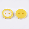 Resin Buttons BUTT-Q041-02O-3