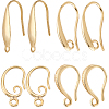 Beebeecraft 32Pcs 4 Style Brass & 316 Surgical Stainless Steel Earring Hooks KK-BBC0012-58-1