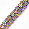 Electroplate Non-magnetic Synthetic Hematite Beads Strands G-S352-11-3