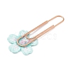 Polyester Embroidered Flower Bookmarks AJEW-JK00280-3