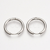 201 Stainless Steel Huggie Hoop Earrings EJEW-T005-JN155-16-1