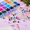 Pandahall 640Pcs 24 Styles Transparent Acrylic Beads TACR-TA0001-24-16