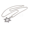 304 Stainless Steel Box Chain Necklaces NJEW-P304-01B-2