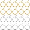 Brass Hoop Earrings KK-FH0001-26-1