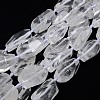 Natural Gemstone Quartz Crystal Beads Strands X-G-L159-09-1