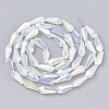 Electroplate Glass Beads Strands EGLA-T008-12L-2