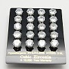 Romantic Valentines Gifts for Him Cubic Zirconia Stud Earrings X-EJEW-G054-3x18mm-1P-1