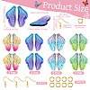 Pandahall Butterfly Wing Earring Making Kit DIY-TA0005-11-12